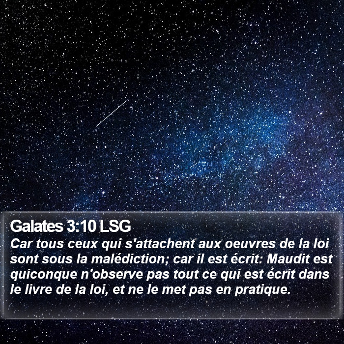 Galates 3:10 LSG Bible Study