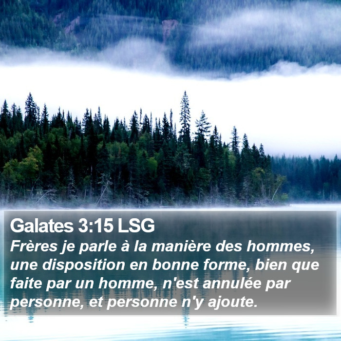 Galates 3:15 LSG Bible Study