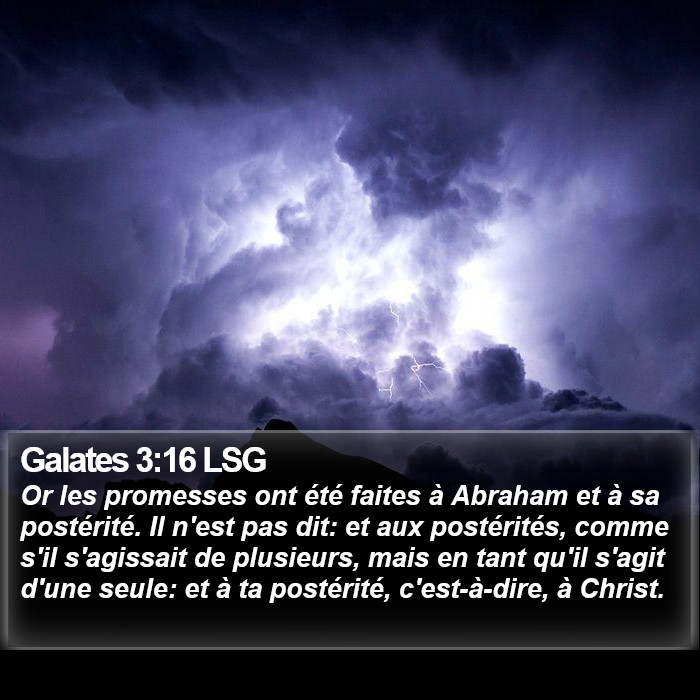 Galates 3:16 LSG Bible Study