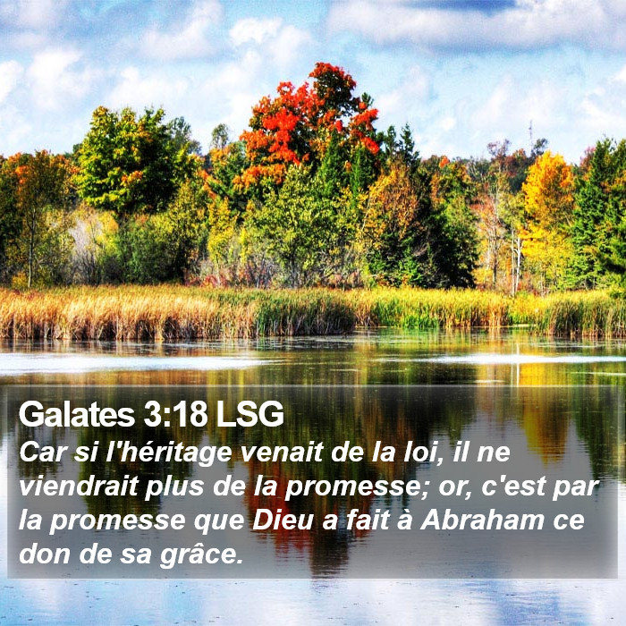 Galates 3:18 LSG Bible Study