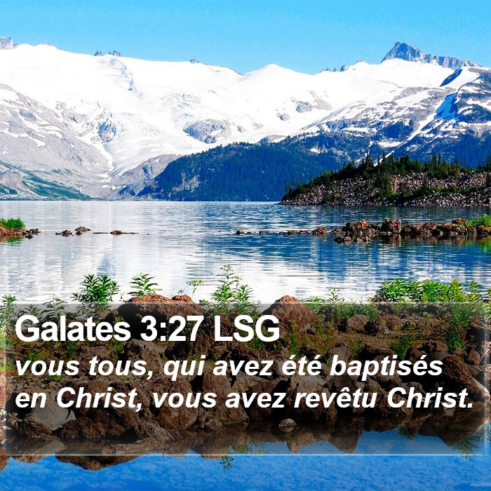 Galates 3:27 LSG Bible Study