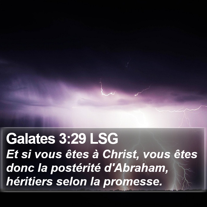 Galates 3:29 LSG Bible Study