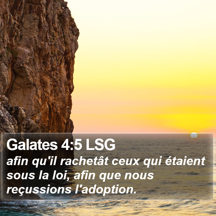 Galates 4:5 LSG Bible Study