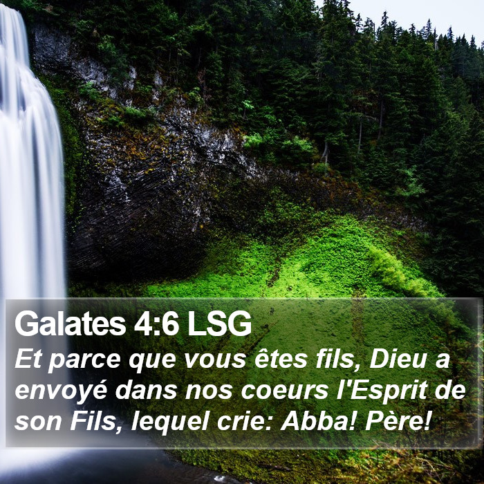 Galates 4:6 LSG Bible Study