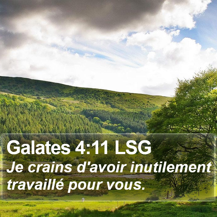 Galates 4:11 LSG Bible Study