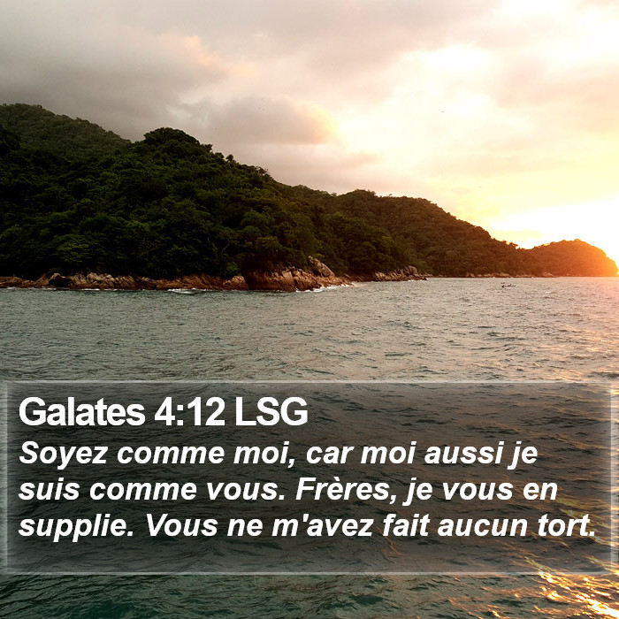 Galates 4:12 LSG Bible Study