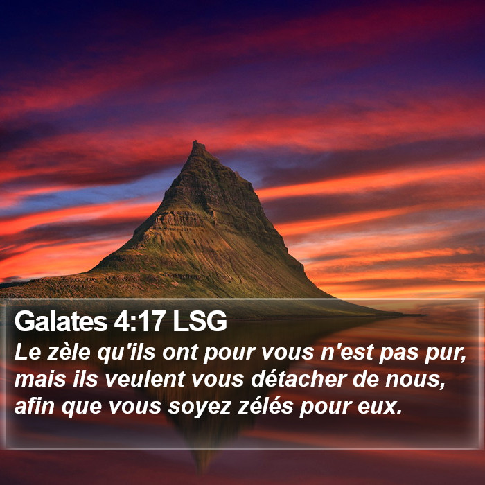 Galates 4:17 LSG Bible Study