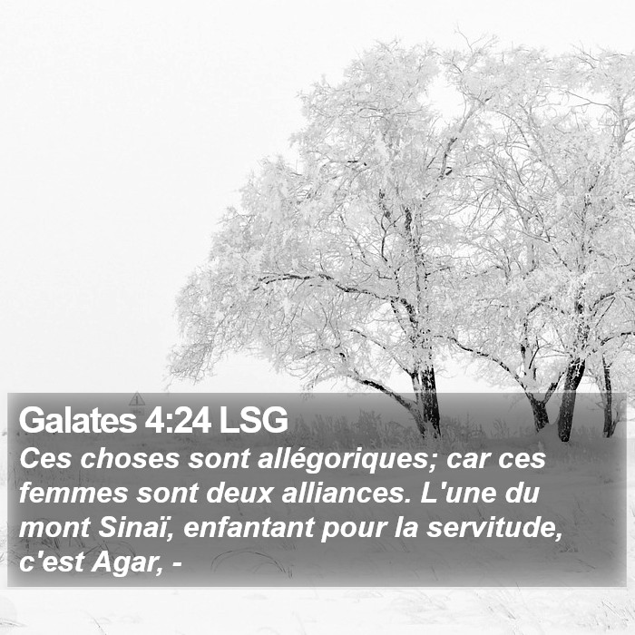 Galates 4:24 LSG Bible Study