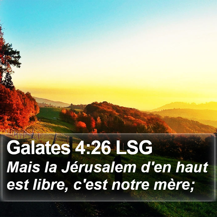 Galates 4:26 LSG Bible Study