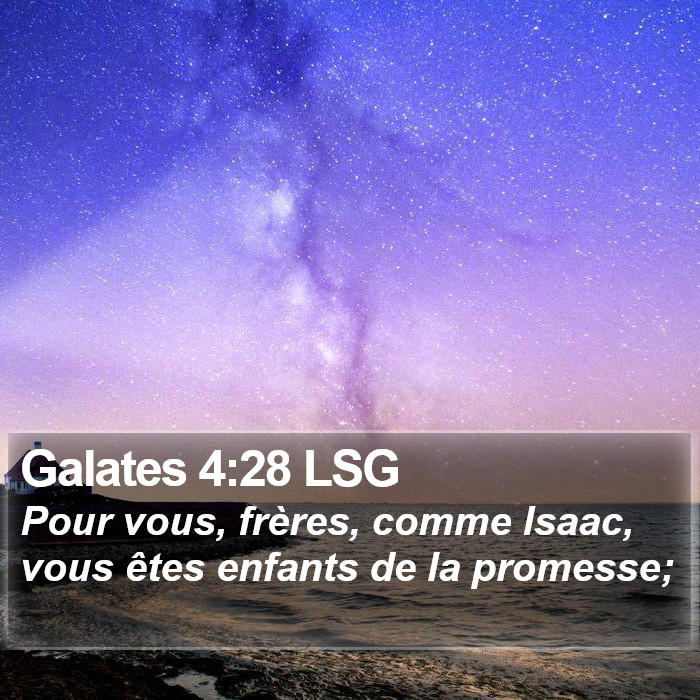 Galates 4:28 LSG Bible Study