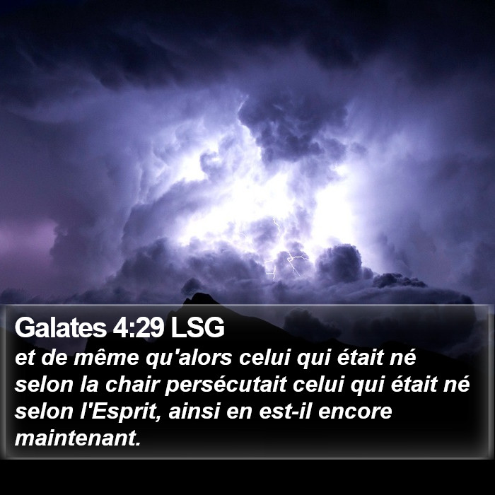 Galates 4:29 LSG Bible Study