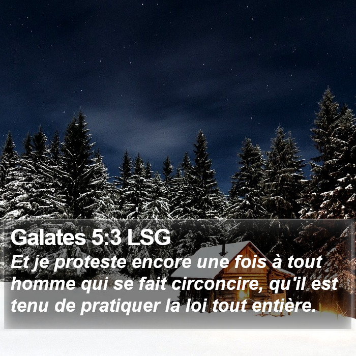 Galates 5:3 LSG Bible Study