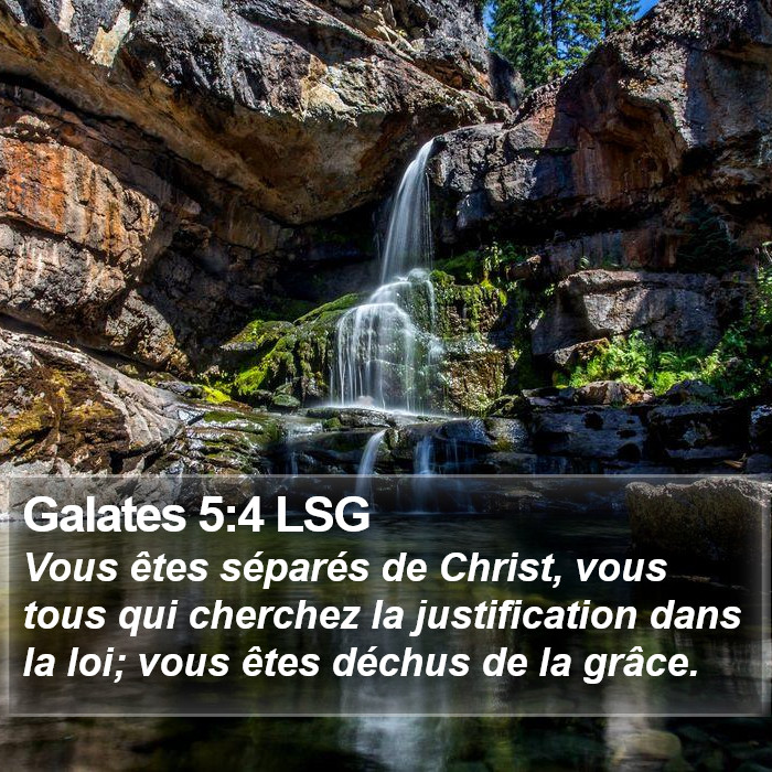 Galates 5:4 LSG Bible Study