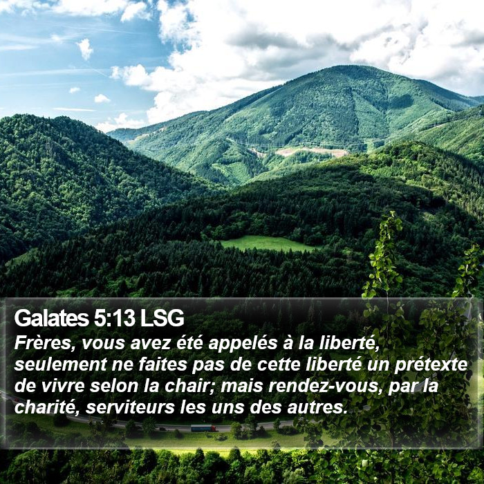 Galates 5:13 LSG Bible Study