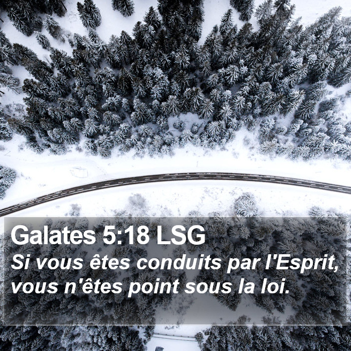 Galates 5:18 LSG Bible Study