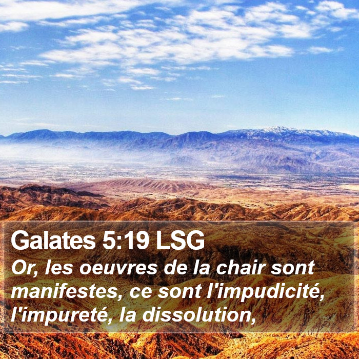 Galates 5:19 LSG Bible Study