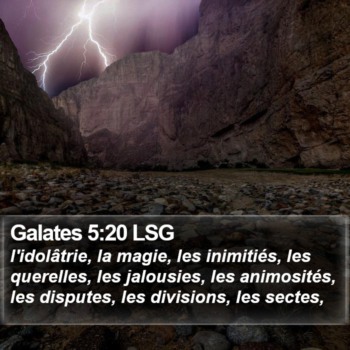 Galates 5:20 LSG Bible Study