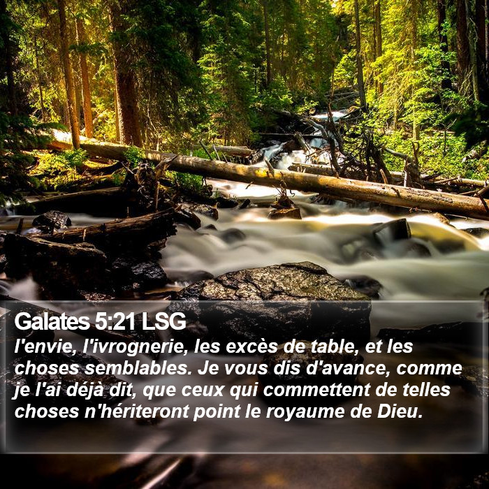 Galates 5:21 LSG Bible Study