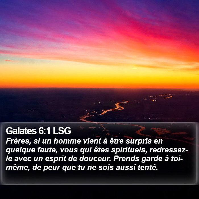 Galates 6:1 LSG Bible Study