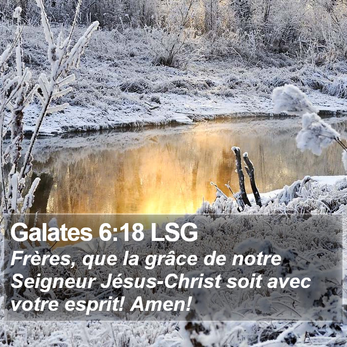 Galates 6:18 LSG Bible Study