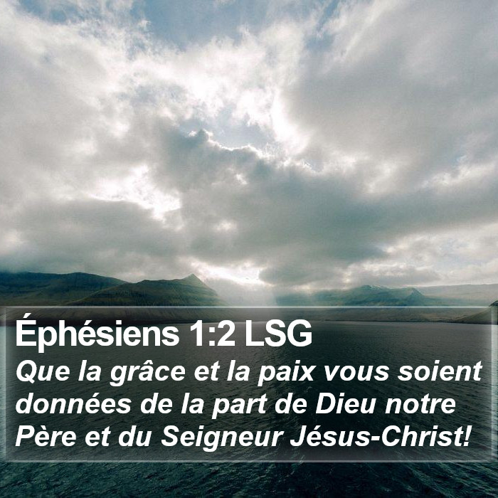 Éphésiens 1:2 LSG Bible Study