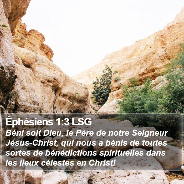 Éphésiens 1:3 LSG Bible Study