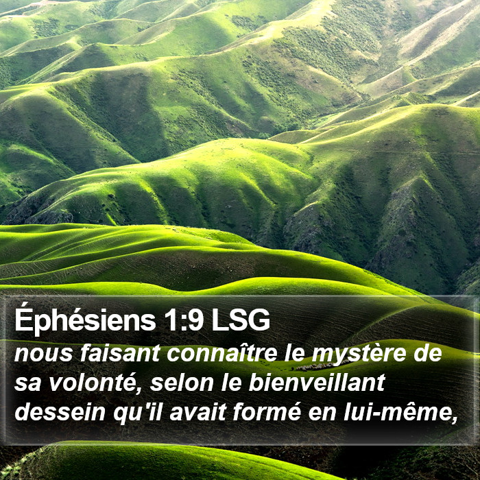 Éphésiens 1:9 LSG Bible Study