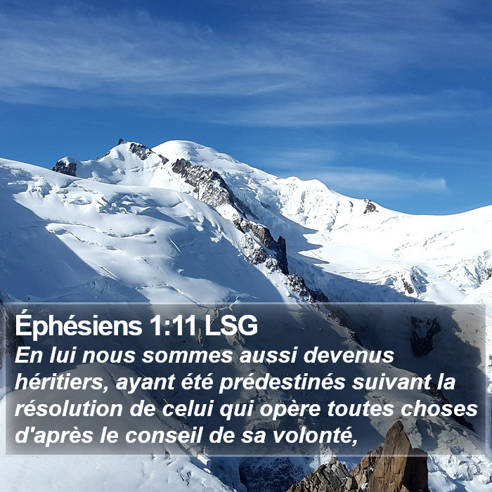 Éphésiens 1:11 LSG Bible Study