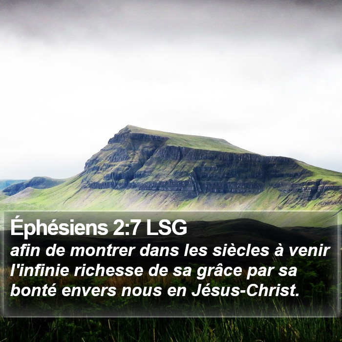 Éphésiens 2:7 LSG Bible Study