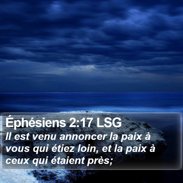 Éphésiens 2:17 LSG Bible Study