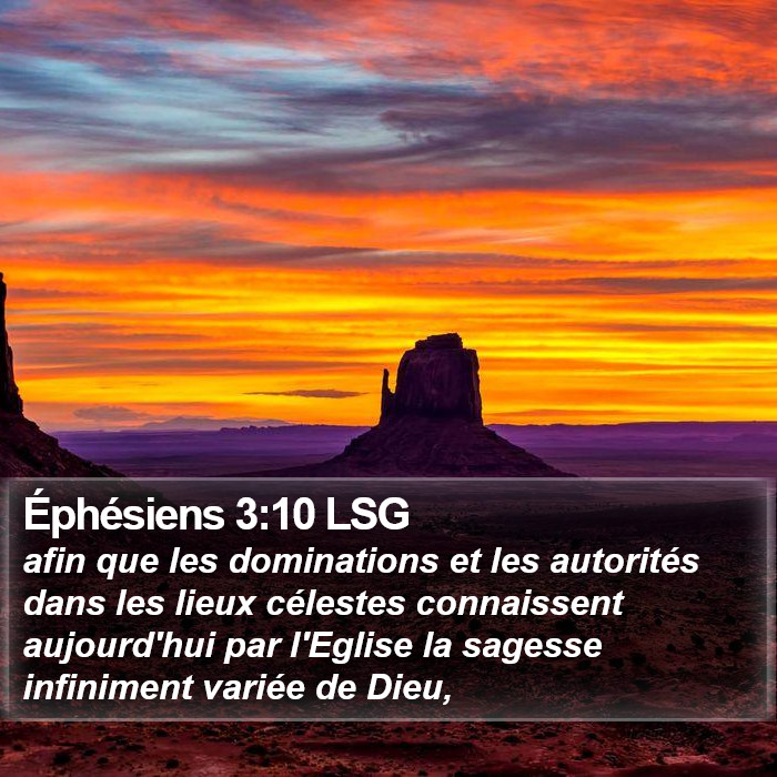 Éphésiens 3:10 LSG Bible Study