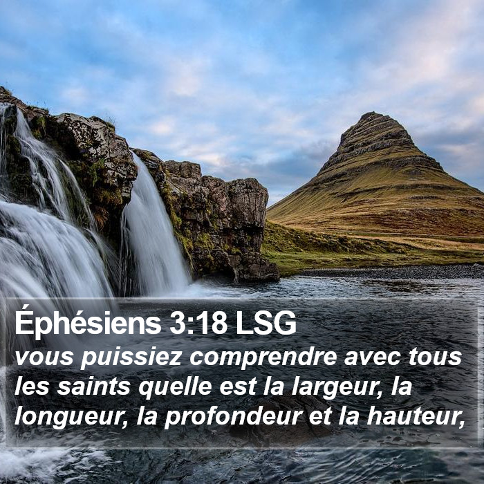 Éphésiens 3:18 LSG Bible Study