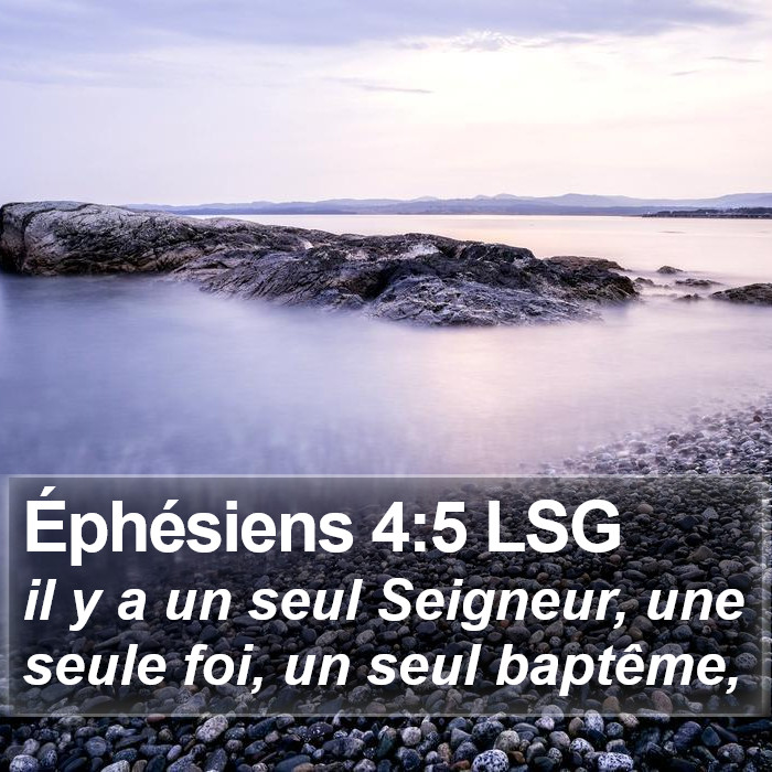 Éphésiens 4:5 LSG Bible Study