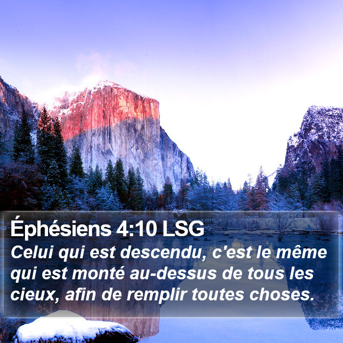 Éphésiens 4:10 LSG Bible Study