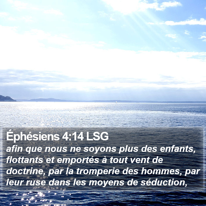 Éphésiens 4:14 LSG Bible Study