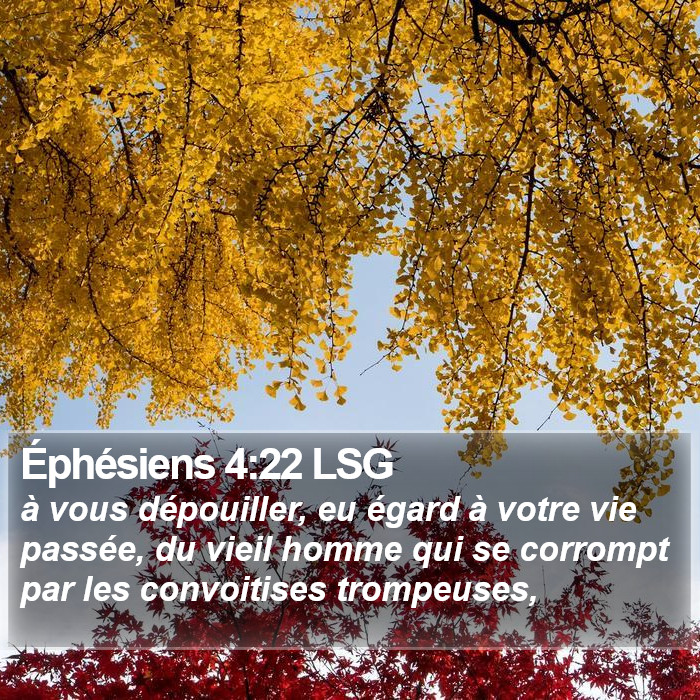 Éphésiens 4:22 LSG Bible Study