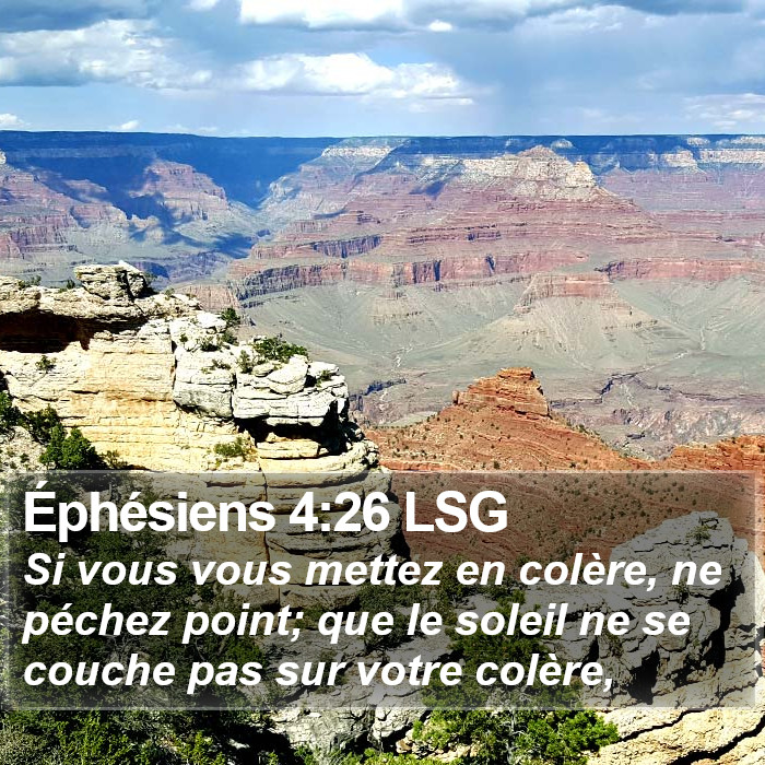 Éphésiens 4:26 LSG Bible Study