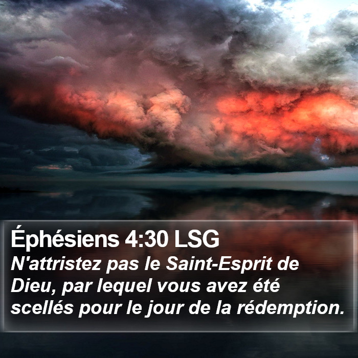 Éphésiens 4:30 LSG Bible Study