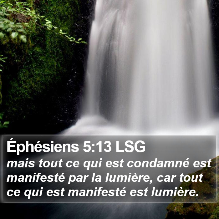 Éphésiens 5:13 LSG Bible Study