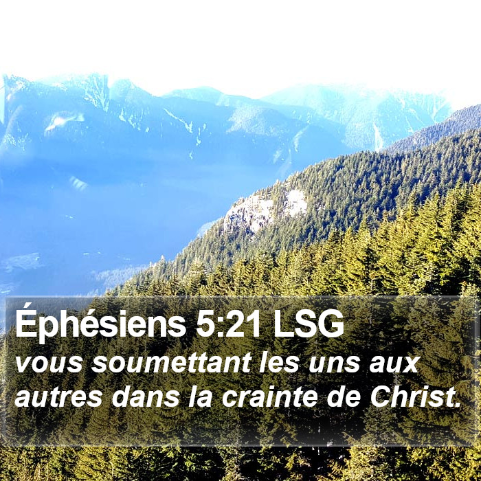 Éphésiens 5:21 LSG Bible Study