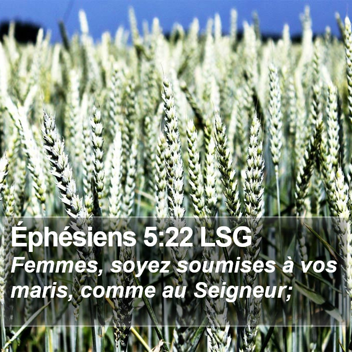 Éphésiens 5:22 LSG Bible Study