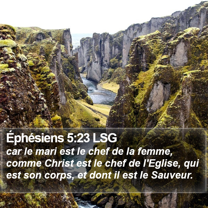 Éphésiens 5:23 LSG Bible Study