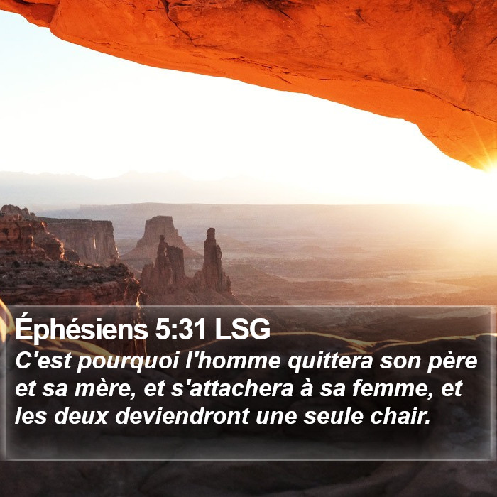 Éphésiens 5:31 LSG Bible Study