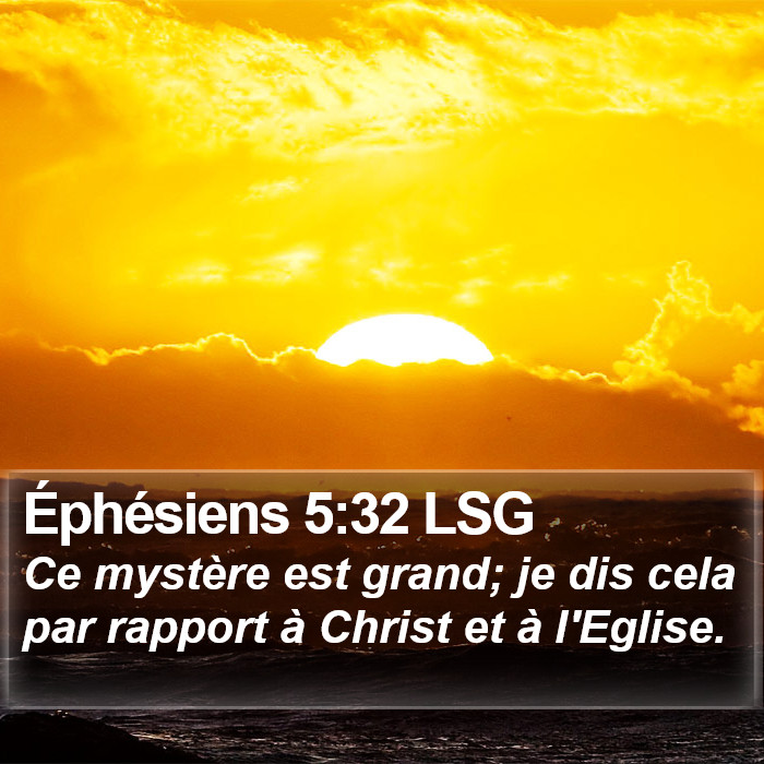 Éphésiens 5:32 LSG Bible Study