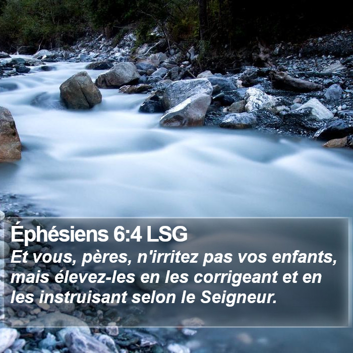 Éphésiens 6:4 LSG Bible Study