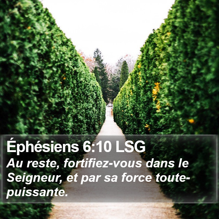 Éphésiens 6:10 LSG Bible Study