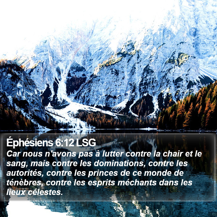 Éphésiens 6:12 LSG Bible Study