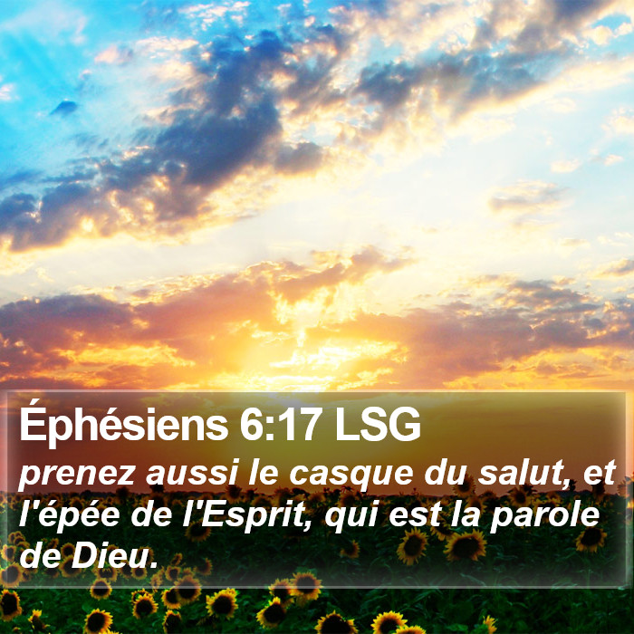 Éphésiens 6:17 LSG Bible Study