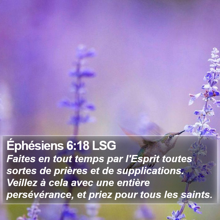 Éphésiens 6:18 LSG Bible Study