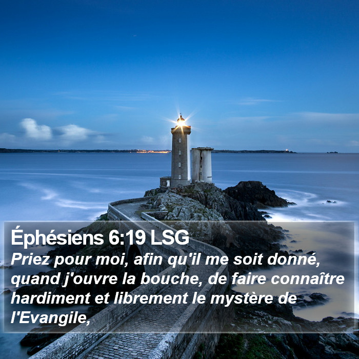 Éphésiens 6:19 LSG Bible Study